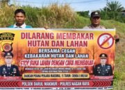 Polsek Darul Makmur Sosialisasikan Pencegahan Karhutla kepada Masyarakat