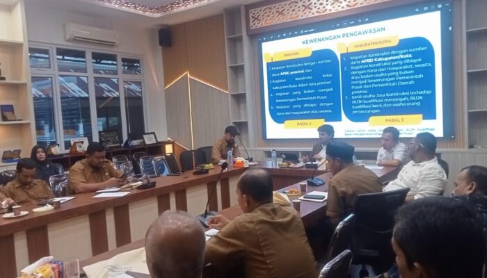 Pemkab Aceh Barat Gelar Sosialisasi Jasa Konstruksi untuk Perkuat Kompetensi Aparatur