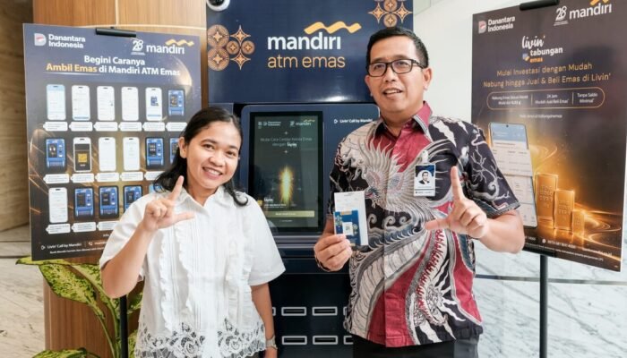 Beli di Livin, Bawa Pulang Emas Batangan dari Mandiri ATM Emas Medan dan Pekanbaru