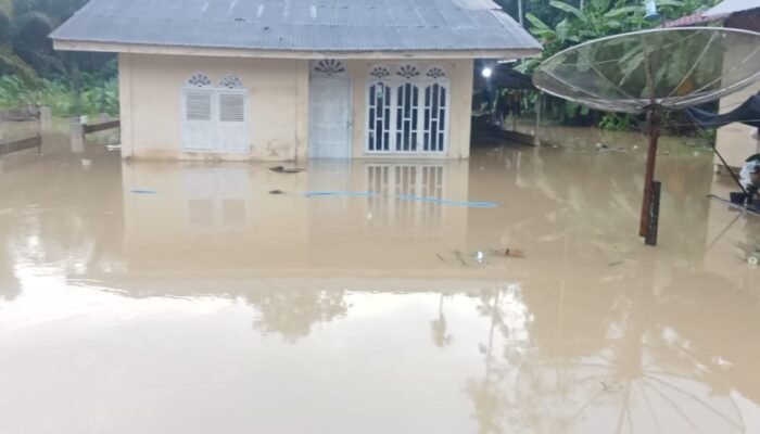 Hujan Deras Picu Banjir di Dua Kecamatan Nagan Raya